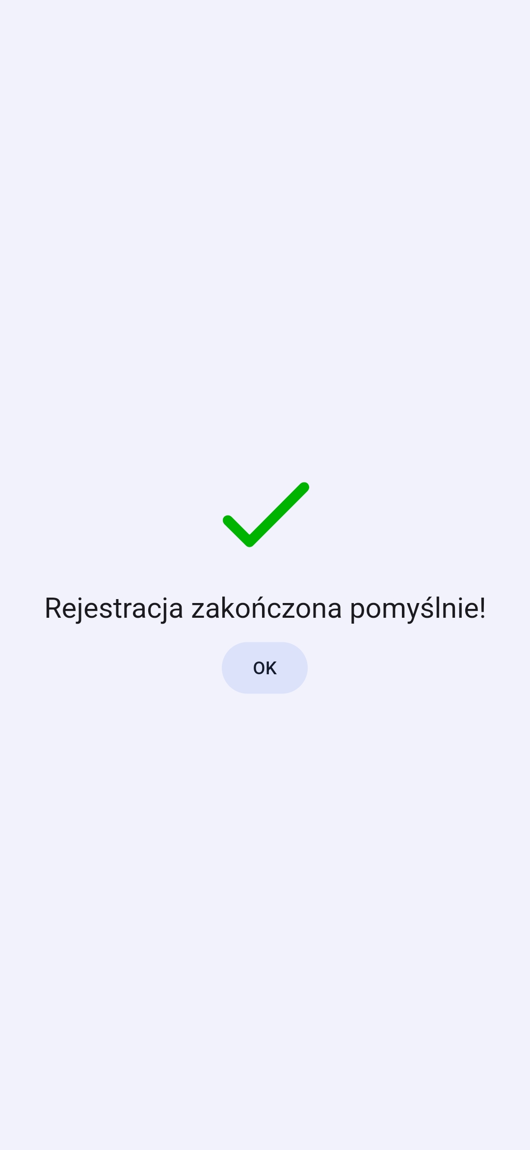 Sukces rejestracji
