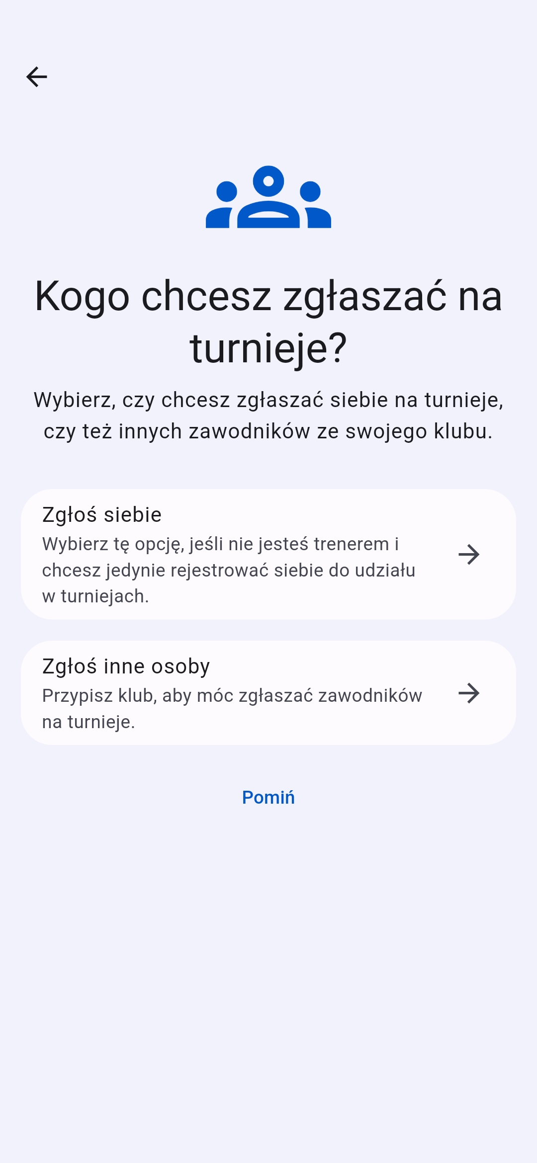 Wybór trybu